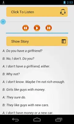 Listen English Conversation android App screenshot 3